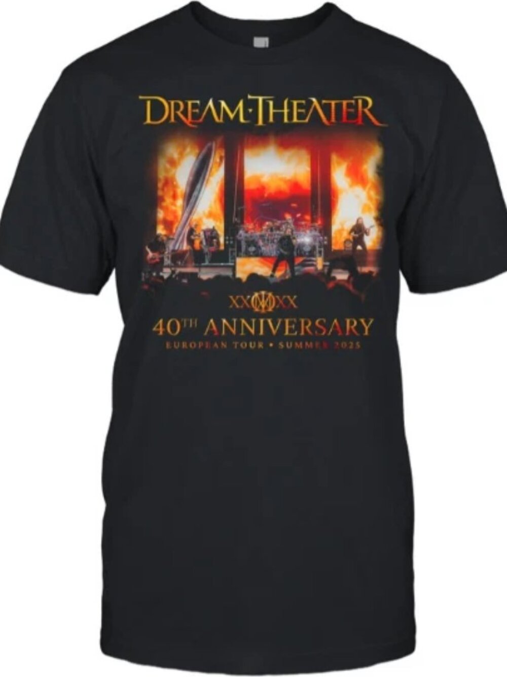 Dream Theater European Tour 2025 40th Anniversary Summer Unisex T-Shirt